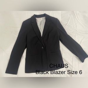 CHAUS Women’s Black Blazer Size 6